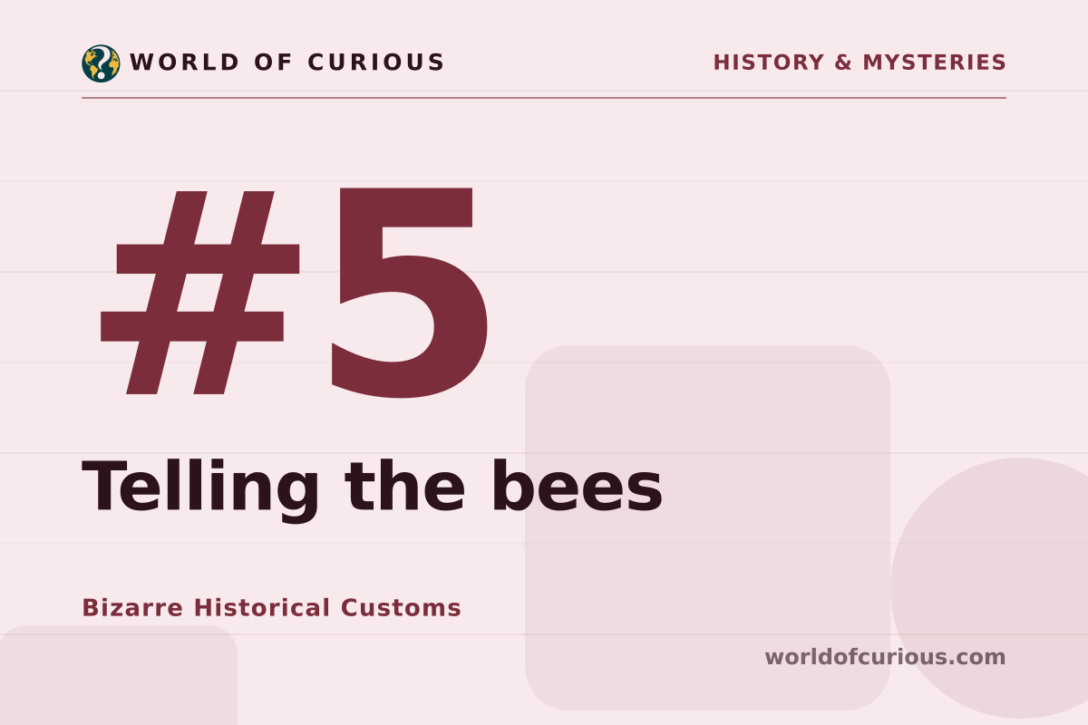 Card artwork for entry number 5: Telling the bees.