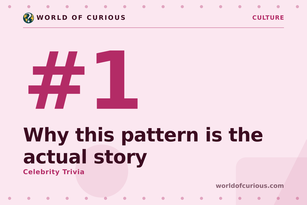 Card artwork for entry number 1: Why this pattern is the actual story.