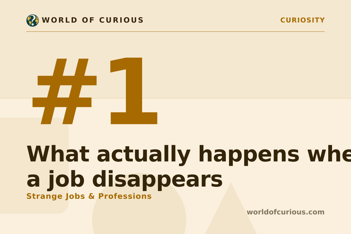 Card artwork for entry number 1: What actually happens when a job disappears.