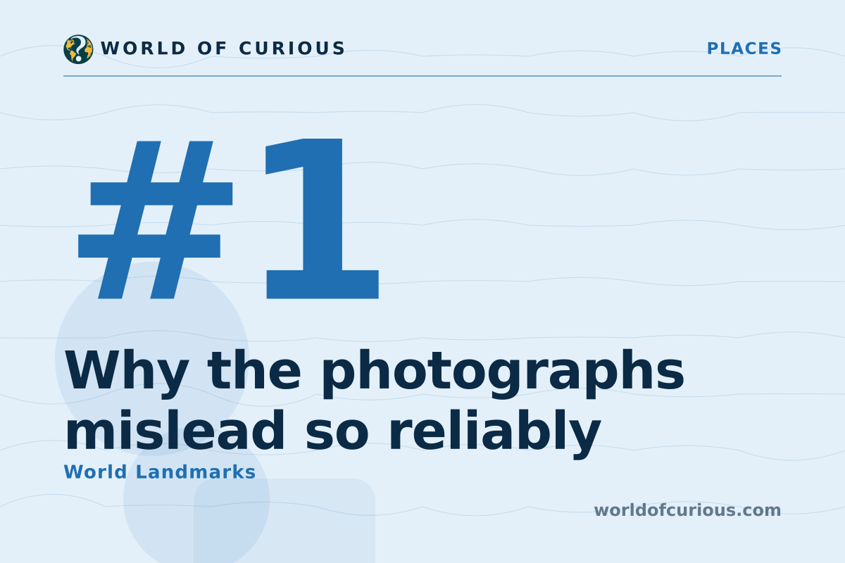Card artwork for entry number 1: Why the photographs mislead so reliably.
