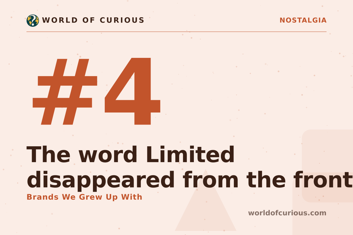 Card artwork for entry number 4: The word Limited disappeared from the front.