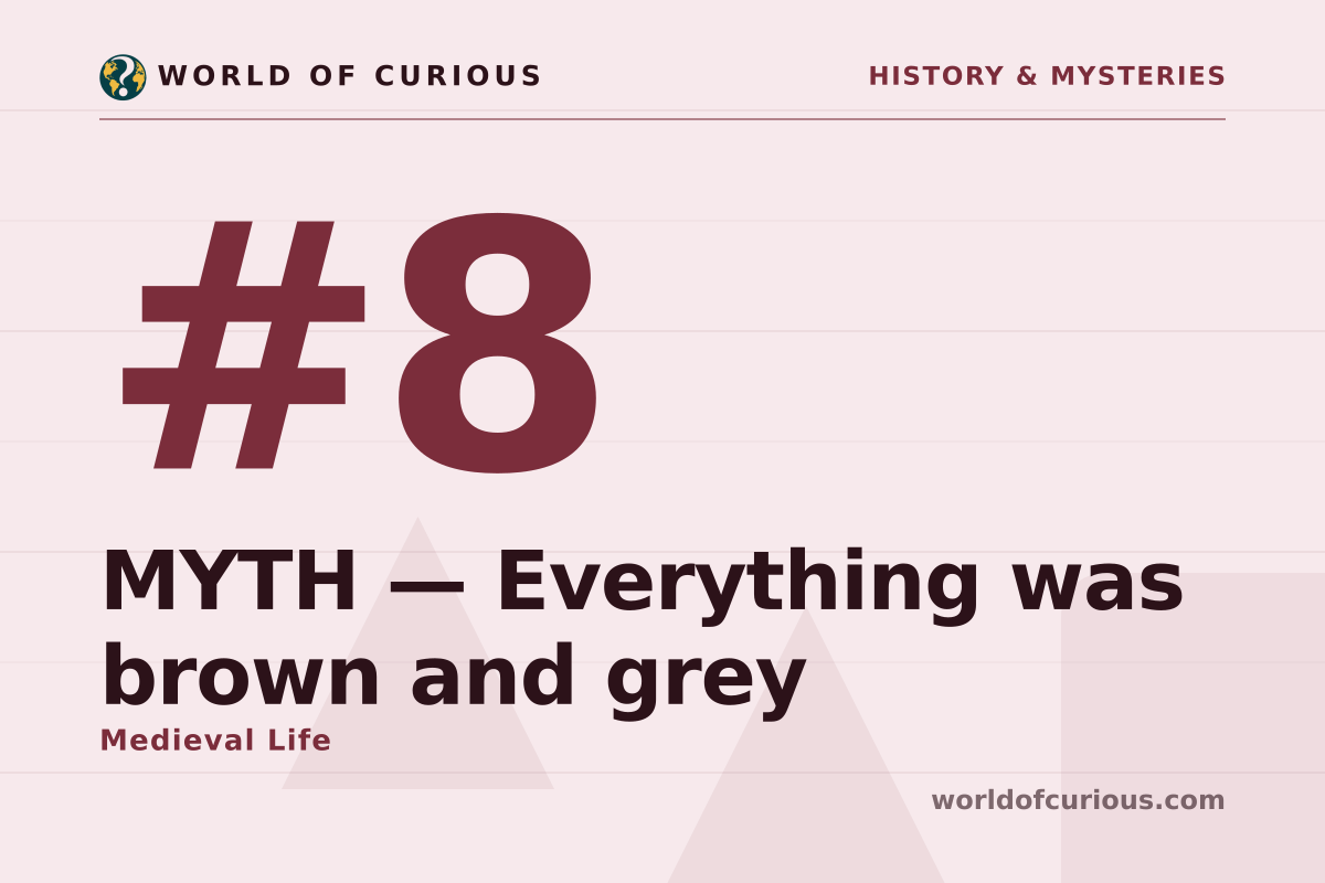 Card artwork for entry number 8: MYTH — Everything was brown and grey.