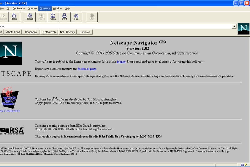 Netscape Navigator screenshot