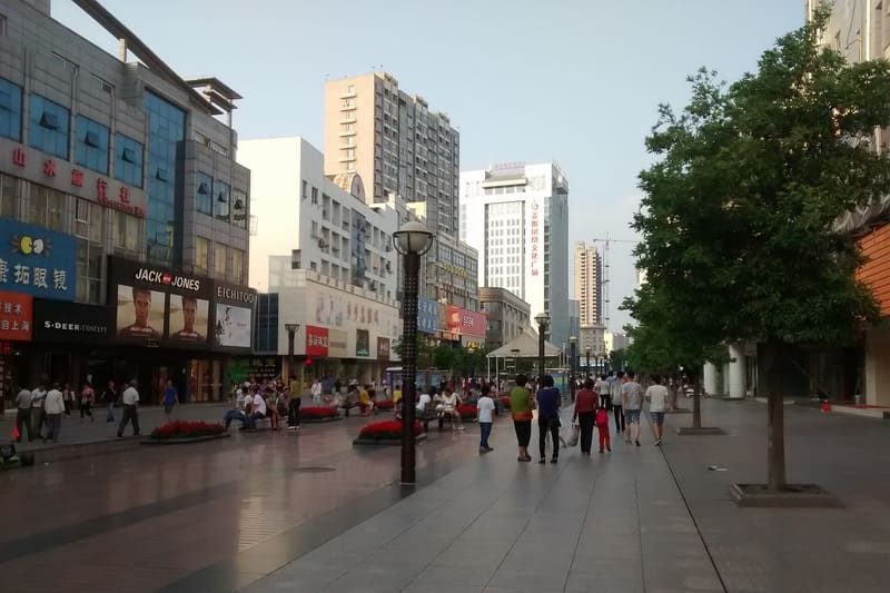 Person walking street