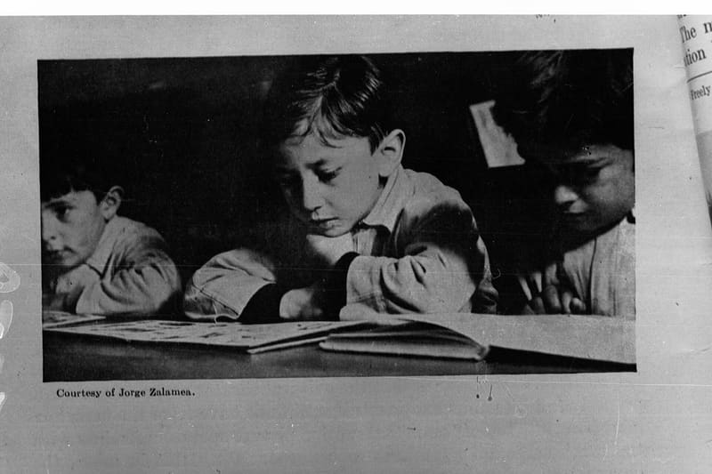 Person reading book