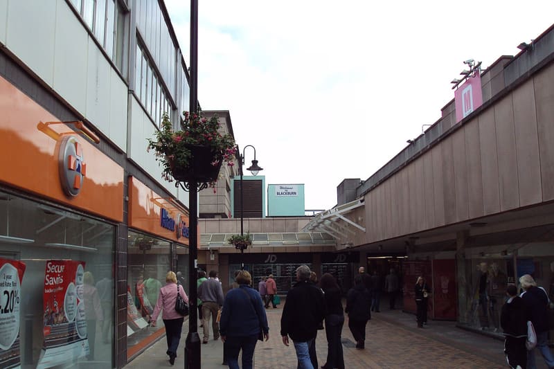 Pedestrianised town centre street