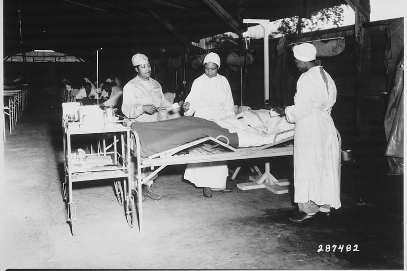 Hospital ward nurses 1940s