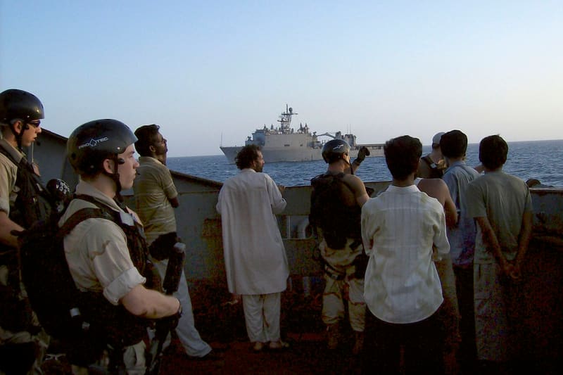 Merchant navy ship crew