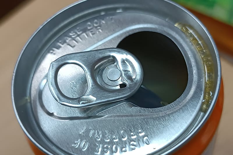 Ring pull drink can