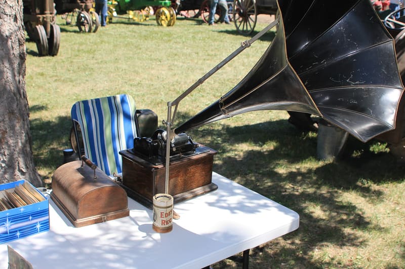 Phonograph wax cylinder