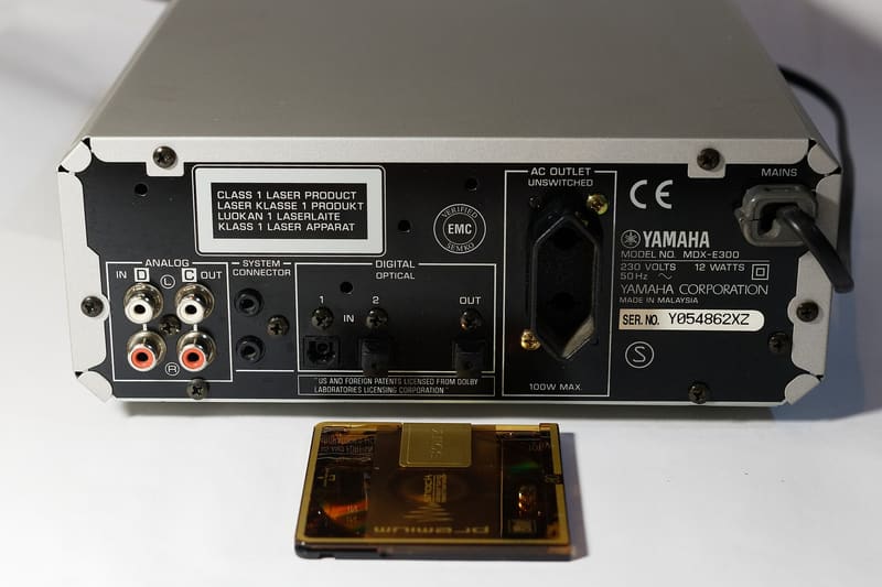 MiniDisc player