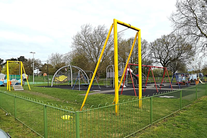 Children playing playground