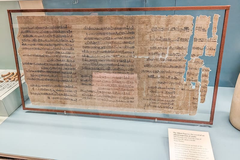 Egyptian papyrus document