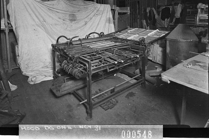 Newspaper printing press