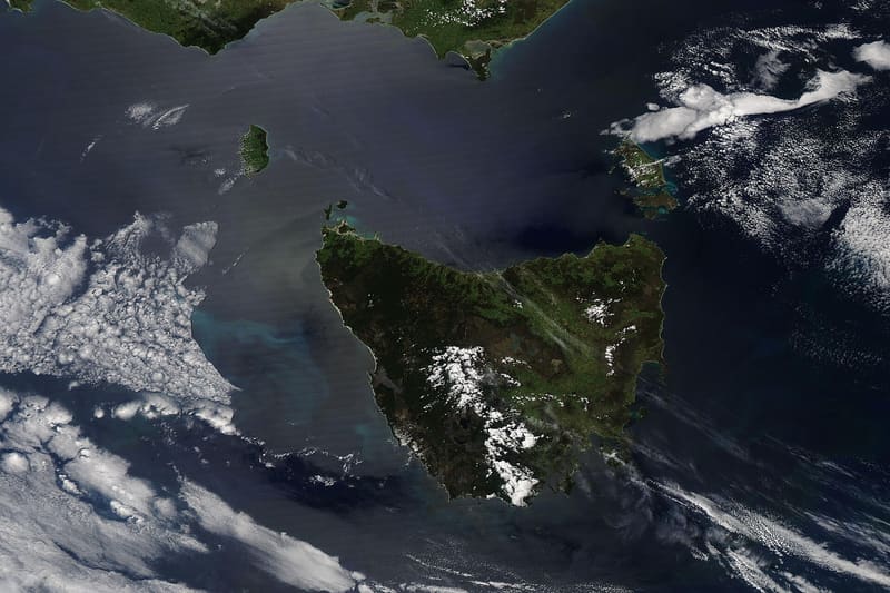 Bass Strait coastline Tasmania