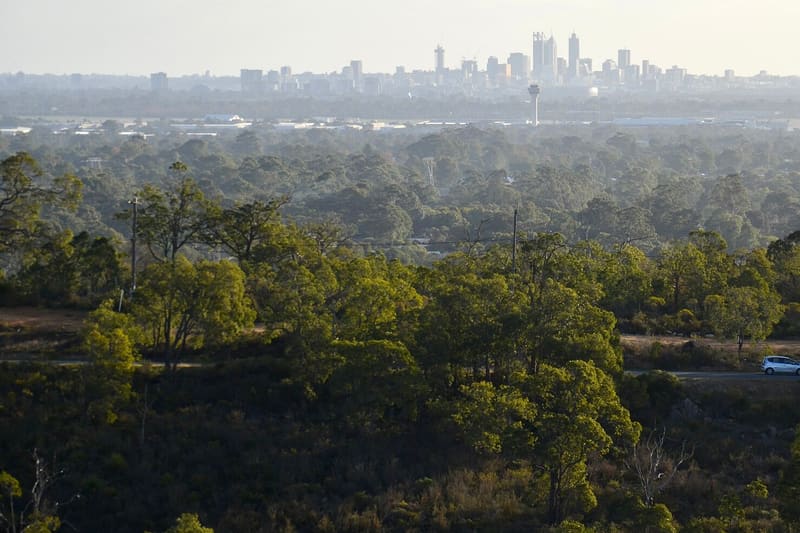 Australian coastal city skyline