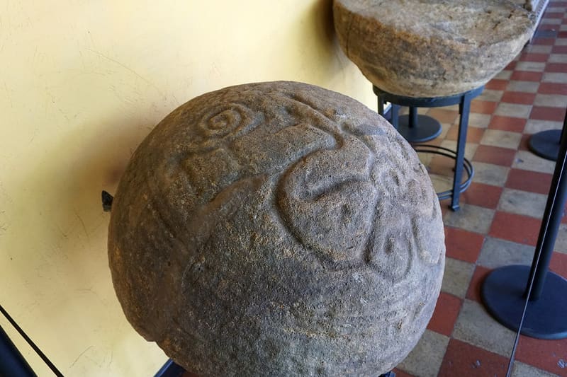 Engraved Diquis Stone Sphere