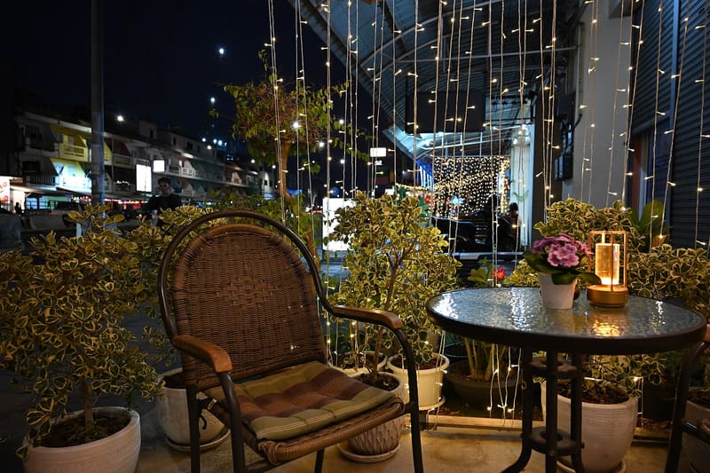 Small balcony seating