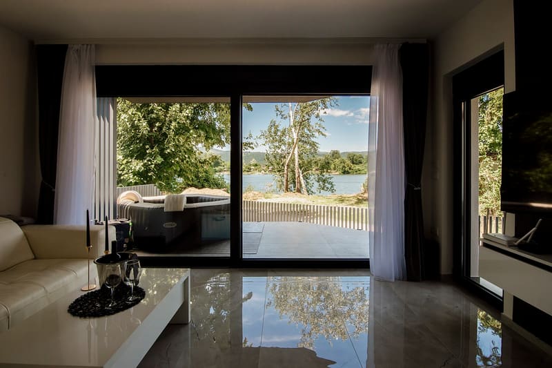 Large window living room