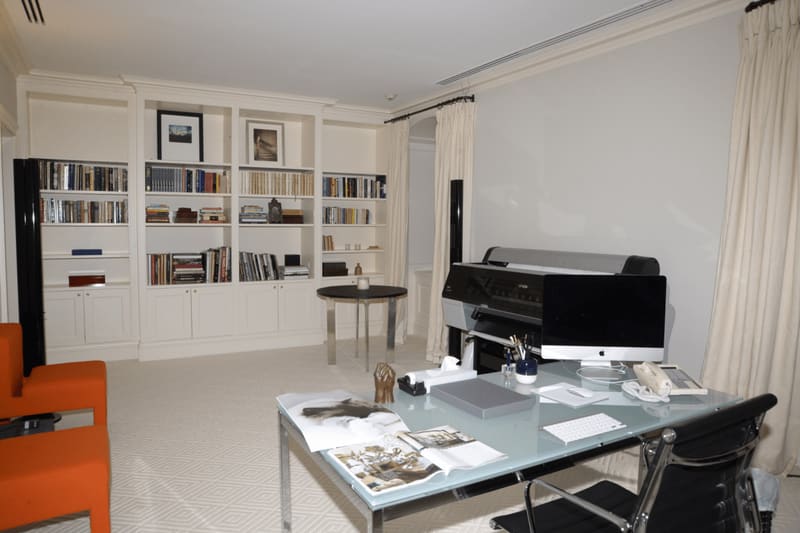 Built in bookshelves