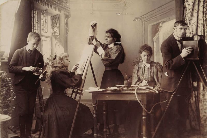 Victorian photograph portrait studio