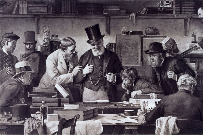 Auction house saleroom