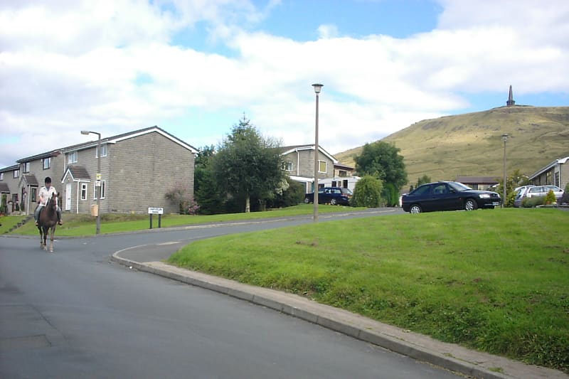 Modern housing development new build