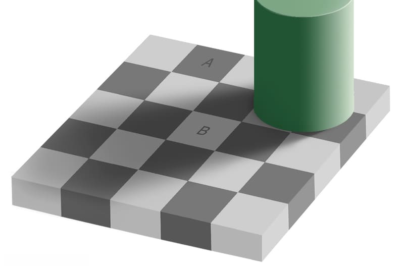 Checker shadow illusion